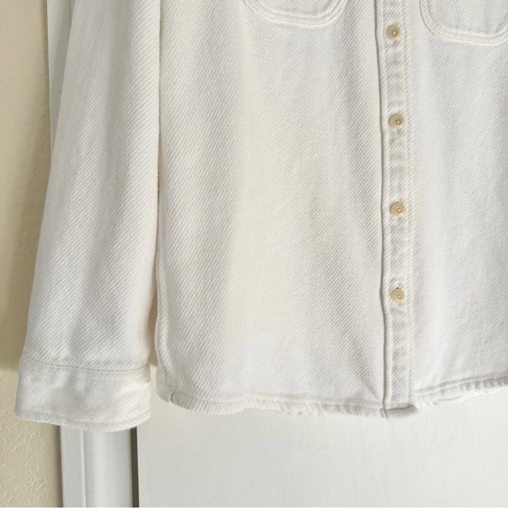 Outerknown Blanket Shirt, White, XS/Small - Picture 3 of 14